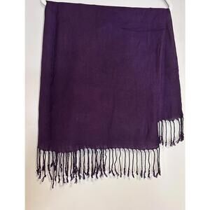 Dolce & Gabbana Burgundy Pashmina Cashmere/ Silk Scarf